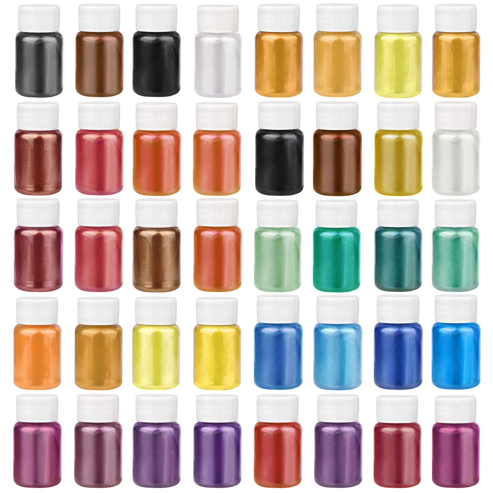 Pearl Powder Resin - 4 renk/Set sedefli toz reçine pigment