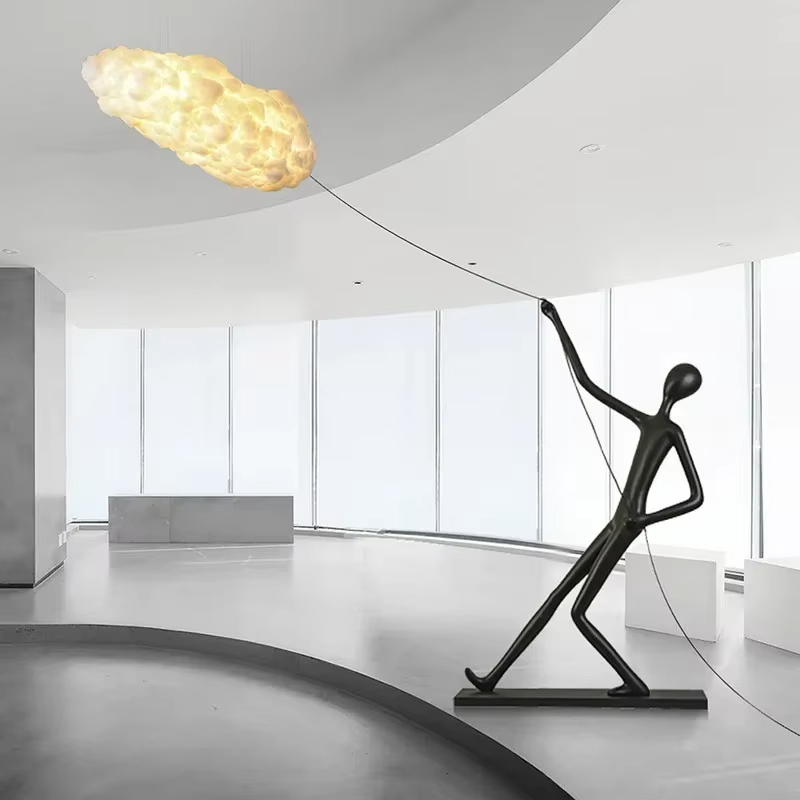 Resin Art Floor Design - Karakter Heykel Reçine LED Zemin Lambası