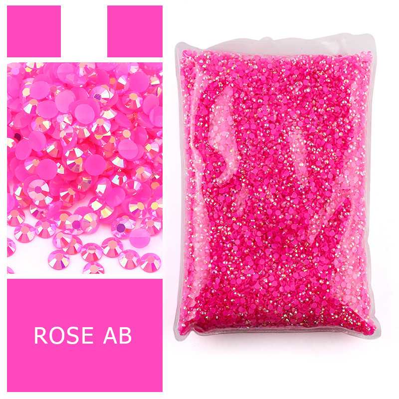 Resin Art Quantity - Sıcak Pembe Düz Tabanlı Reçine Taşlar,
