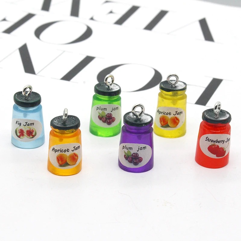 Resin Art Supplies Near Me - 10 adet/paket Çilek Elma Meyve Reçeli