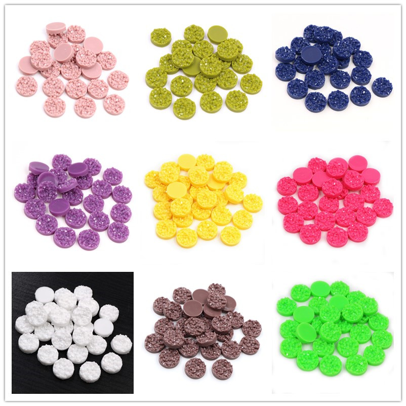 Resin Art Supplies Near Me - 40 adet Reçine Druzy Cabochons Kubbe