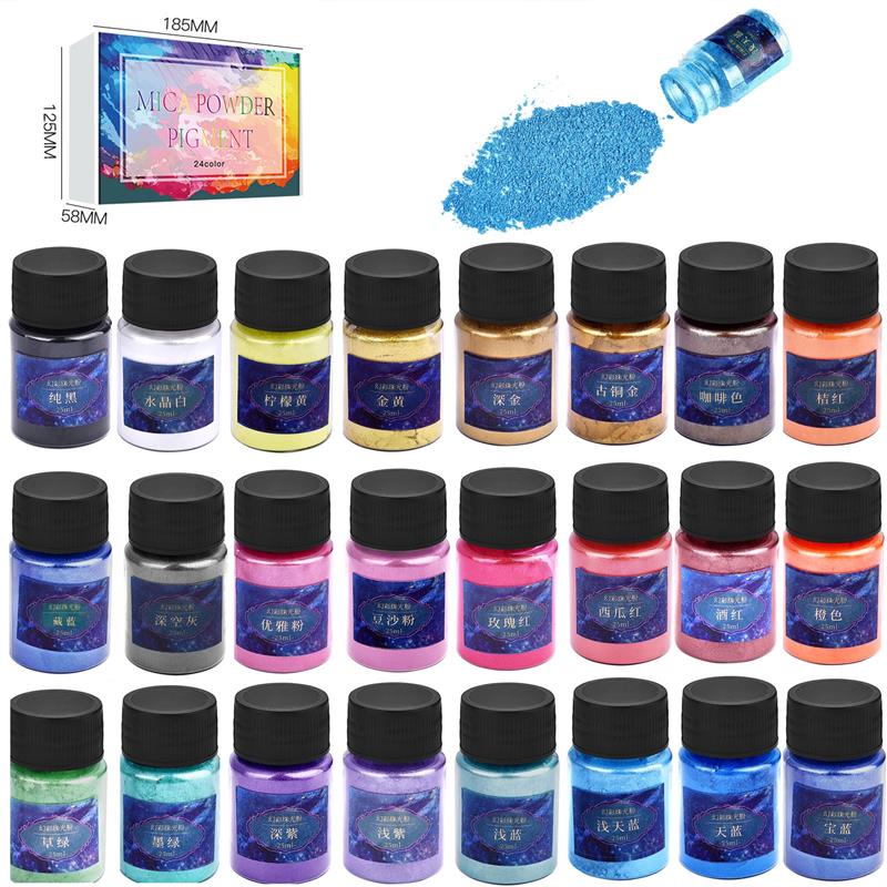 Pearl Powder Resin - 24 renk epoksi reçine boya mika