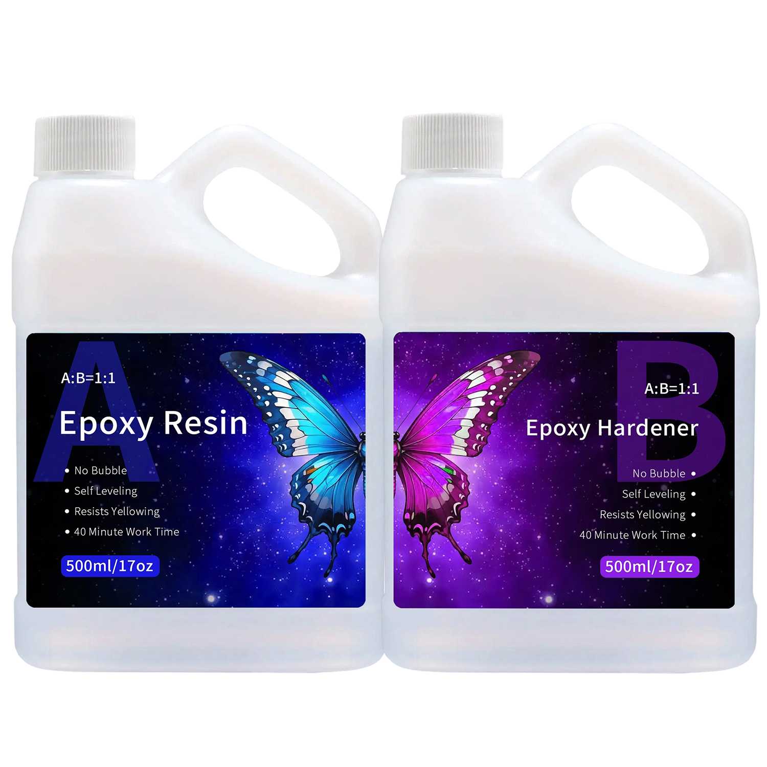Resin Art Easy - Yeni yükseltme 1:1 Epoksi Reçine Kristal