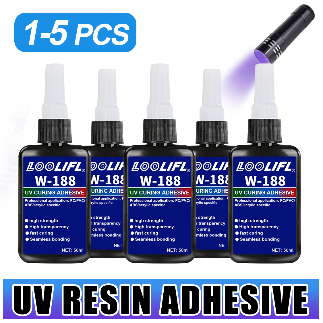 Resin Art Lamp - LOOLIFL 188 Güçlü 50ml UV Reçine