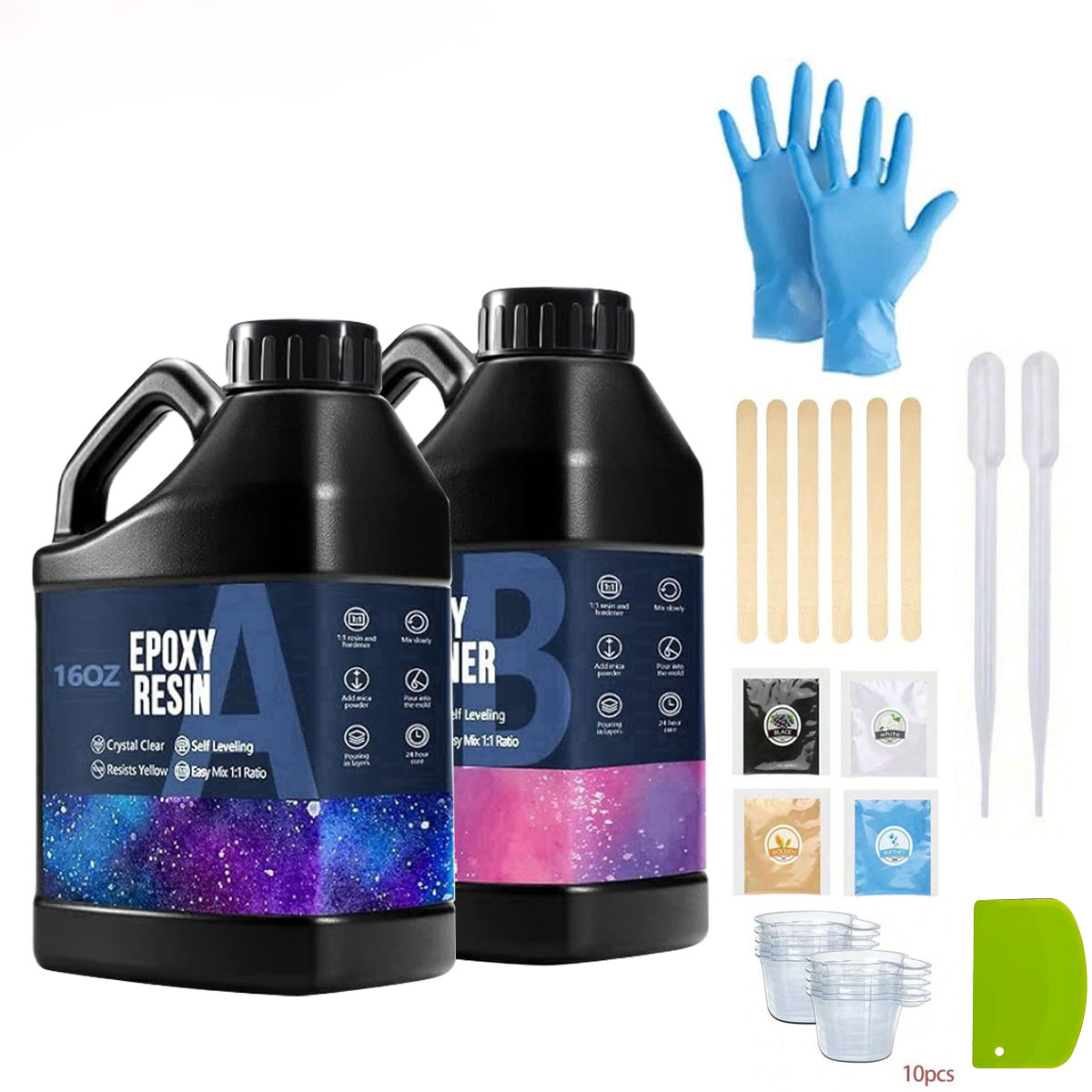 Resin Art Easy - 1000ml Kristal Berraklığında Epoksi Reçine Kiti