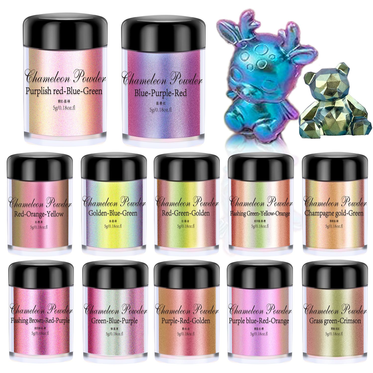 Pearl Powder Resin - 5g Bukalemun Tozu Tırnak Boyama Mika