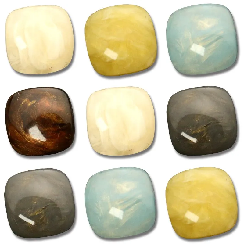 Kare reçine gömlek düğmeleri i - Pearl Powder Resin incelemesi ve fiyatı