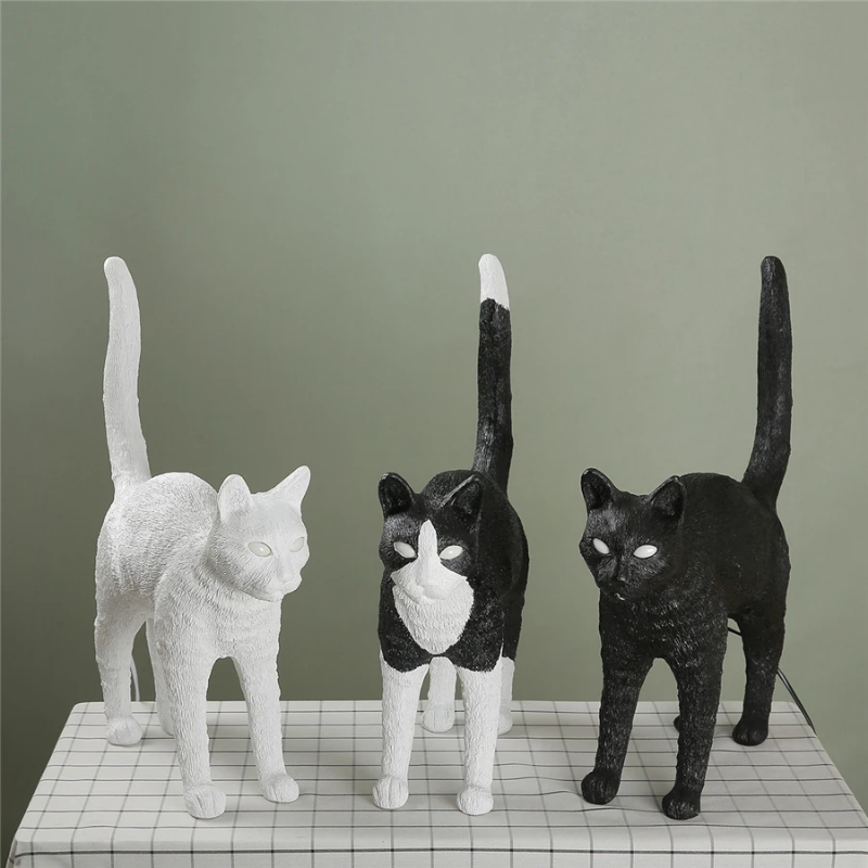 İskandinav kedi masa lambası r - Resin Art Floor Design incelemesi ve fiyatı