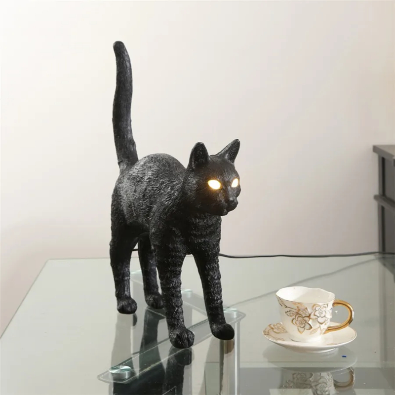 İskandinav kedi masa lambası r - Resin Art Floor Design incelemesi ve fiyatı