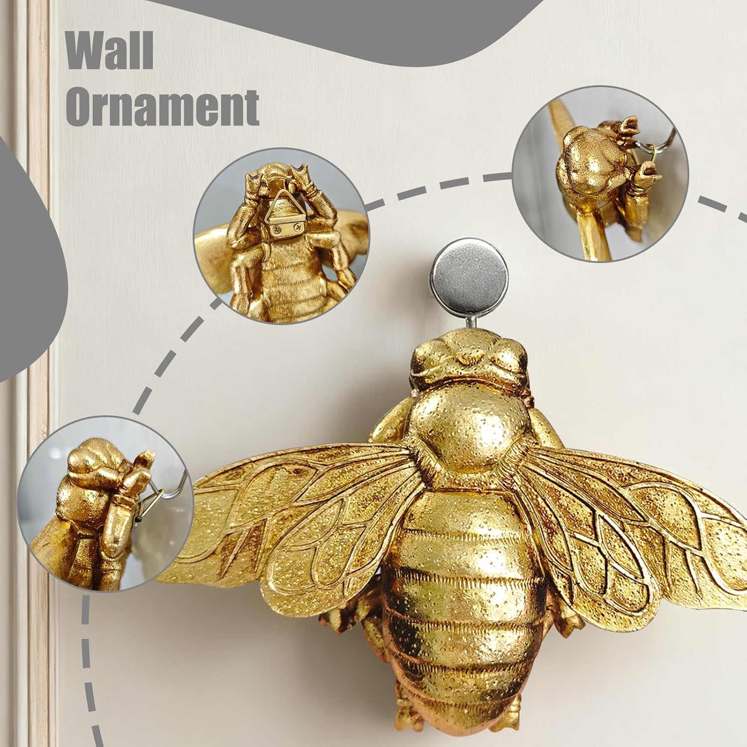 3D Altın Arı Duvar Heykeli, Re - Resin Art Easy incelemesi ve fiyatı