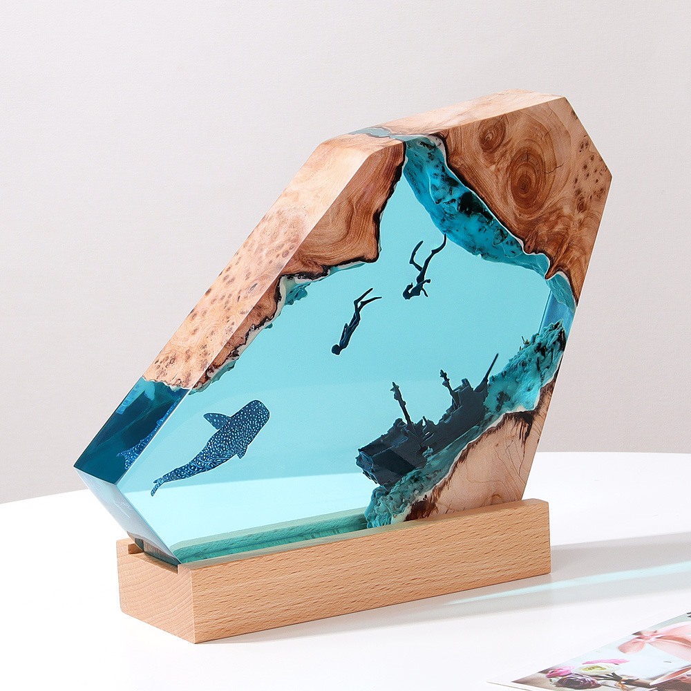 Yeni Yaratıcı Kapalı Yatak Oda - Resin Art Lamp incelemesi ve fiyatı