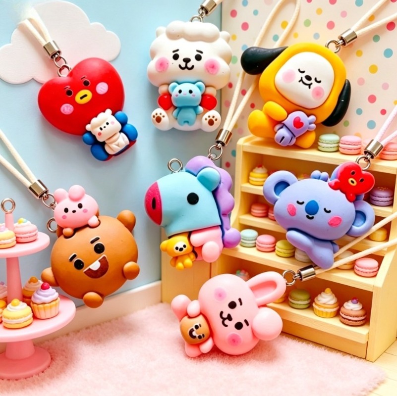 7 adet BT21 Reçine Karikatür F - Resin Art Supplies Near Me incelemesi ve fiyatı