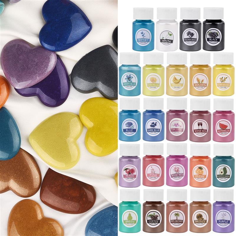 24 renk epoksi reçine boya mik - Pearl Powder Resin incelemesi ve fiyatı