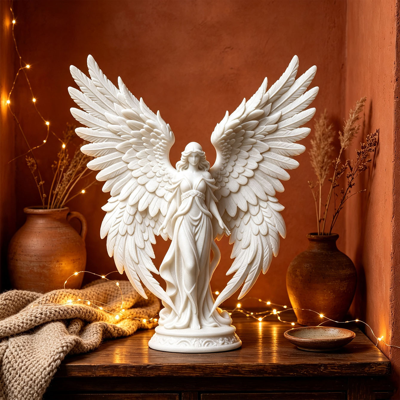 Hafif Lüks 3D Baskılı Melek Ta - Resin Art Lamp incelemesi ve fiyatı