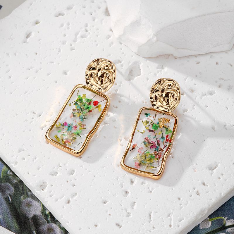 Renkli Kurutulmuş Çiçek Küpe B - Dried Flower Pressed incelemesi ve fiyatı